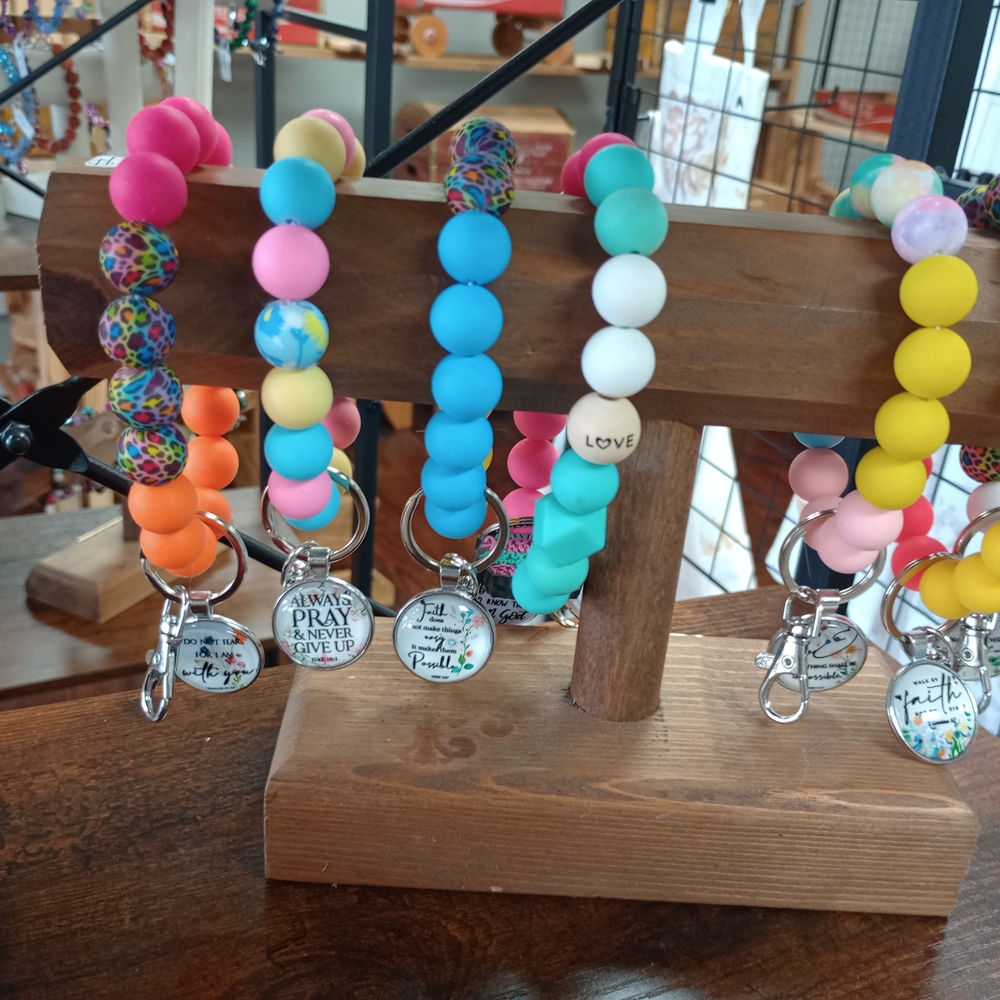 Bible Verses Wristlet Key Chain Bracelets
